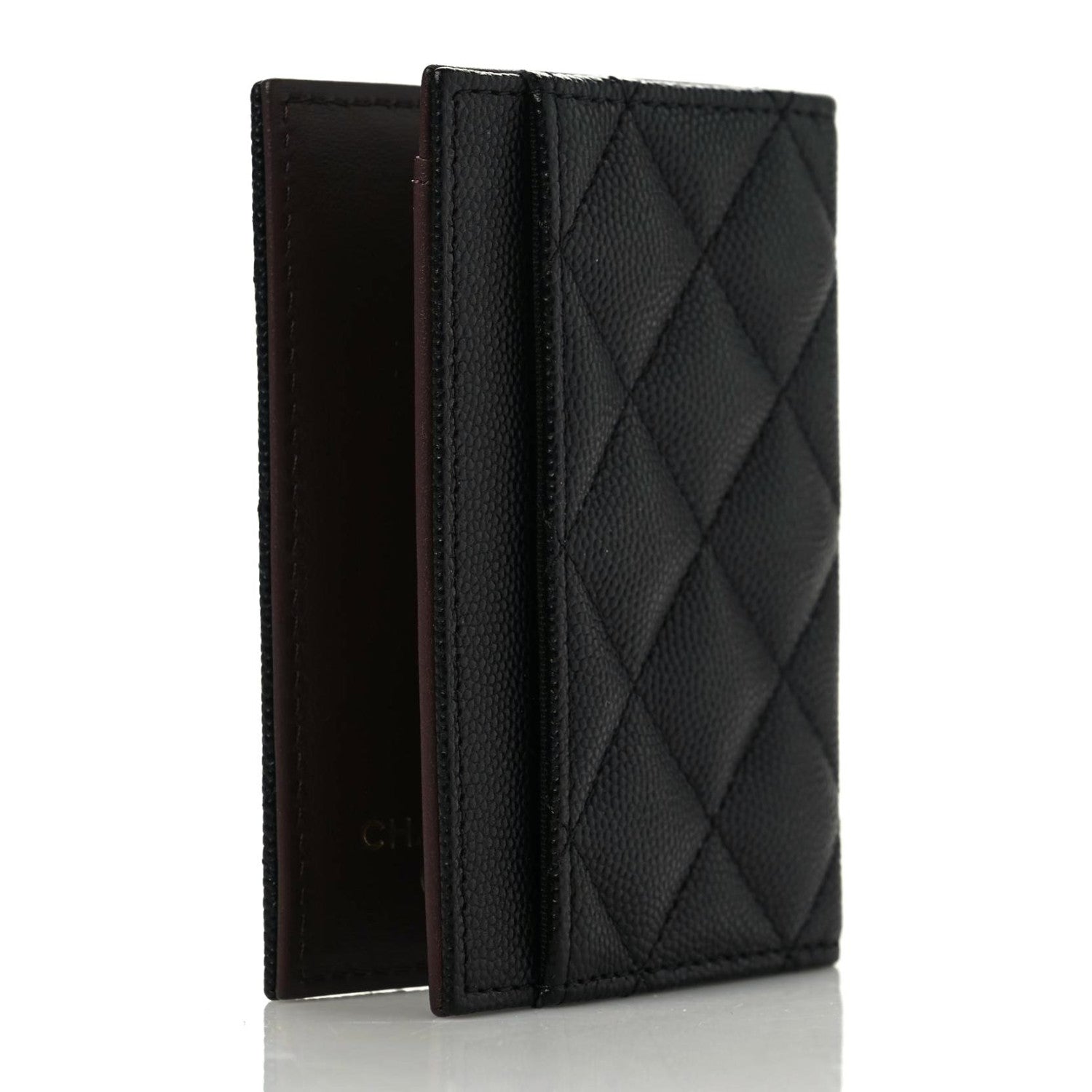 Chanel Caviar Quilted Card Holder Wallet Black 4 of 8