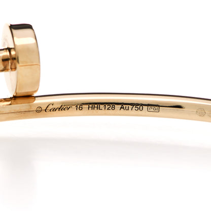Cartier 18K Yellow Gold Small Juste Un Clou Bracelet 16 4 of 5