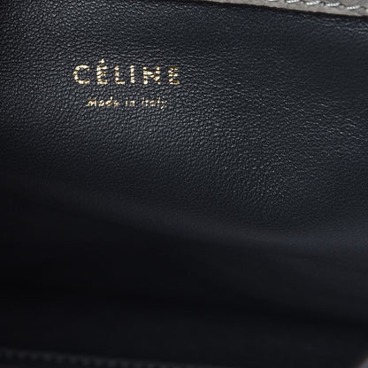 Celine Crocodile Embossed Nubuck Medium Phantom Luggage Grey 6 of 11