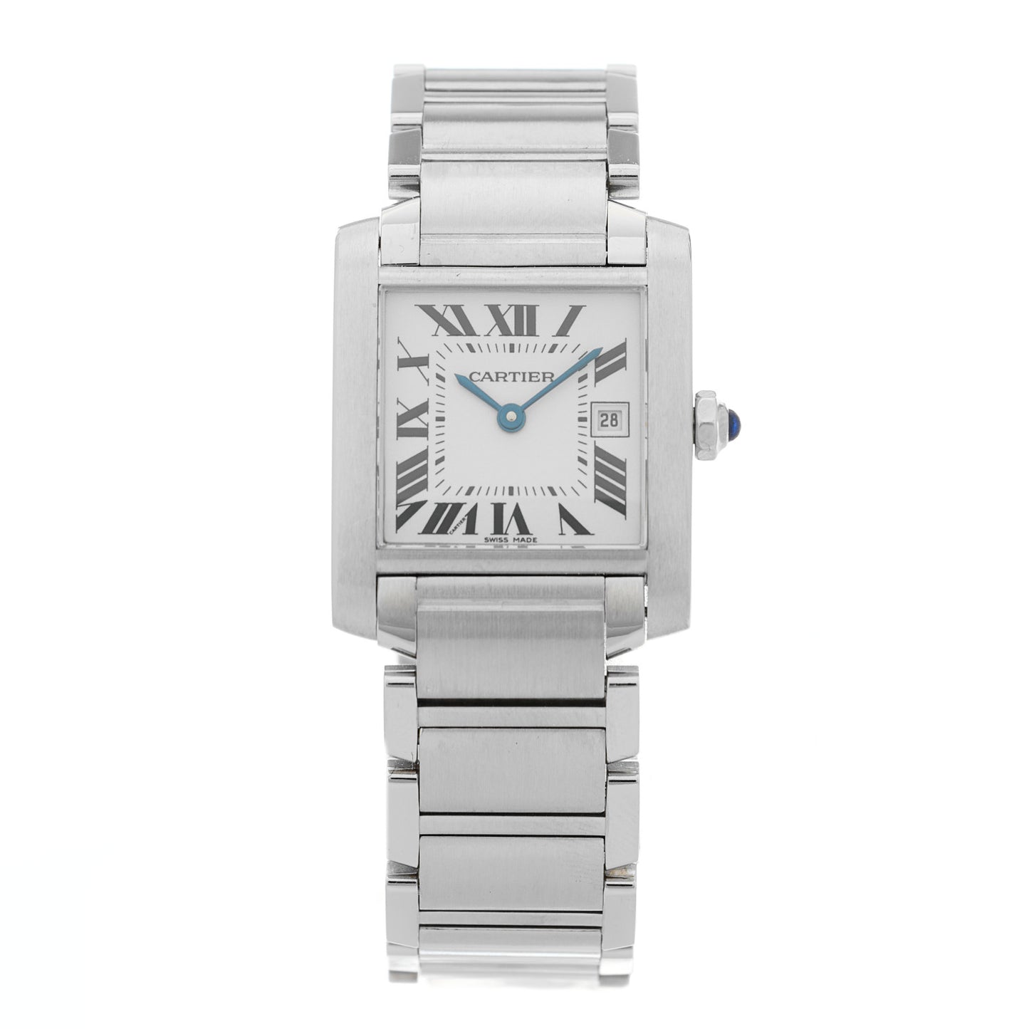 Stainless Steel 25mm Tank Francaise Quartz Watch