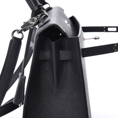Hermes Epsom Kelly Sellier 25 Black 12 of 45