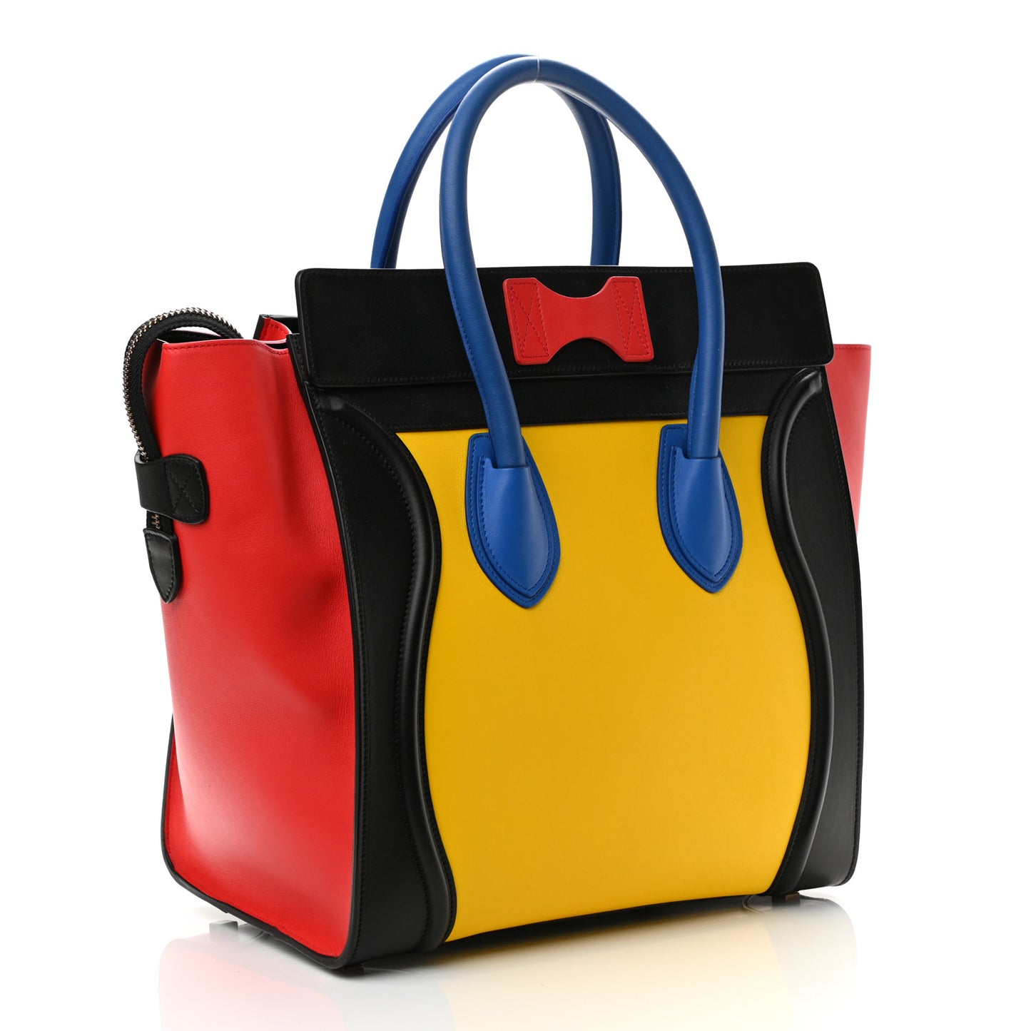 Smooth Calfskin Mini Tri-Color Luggage Sunflower