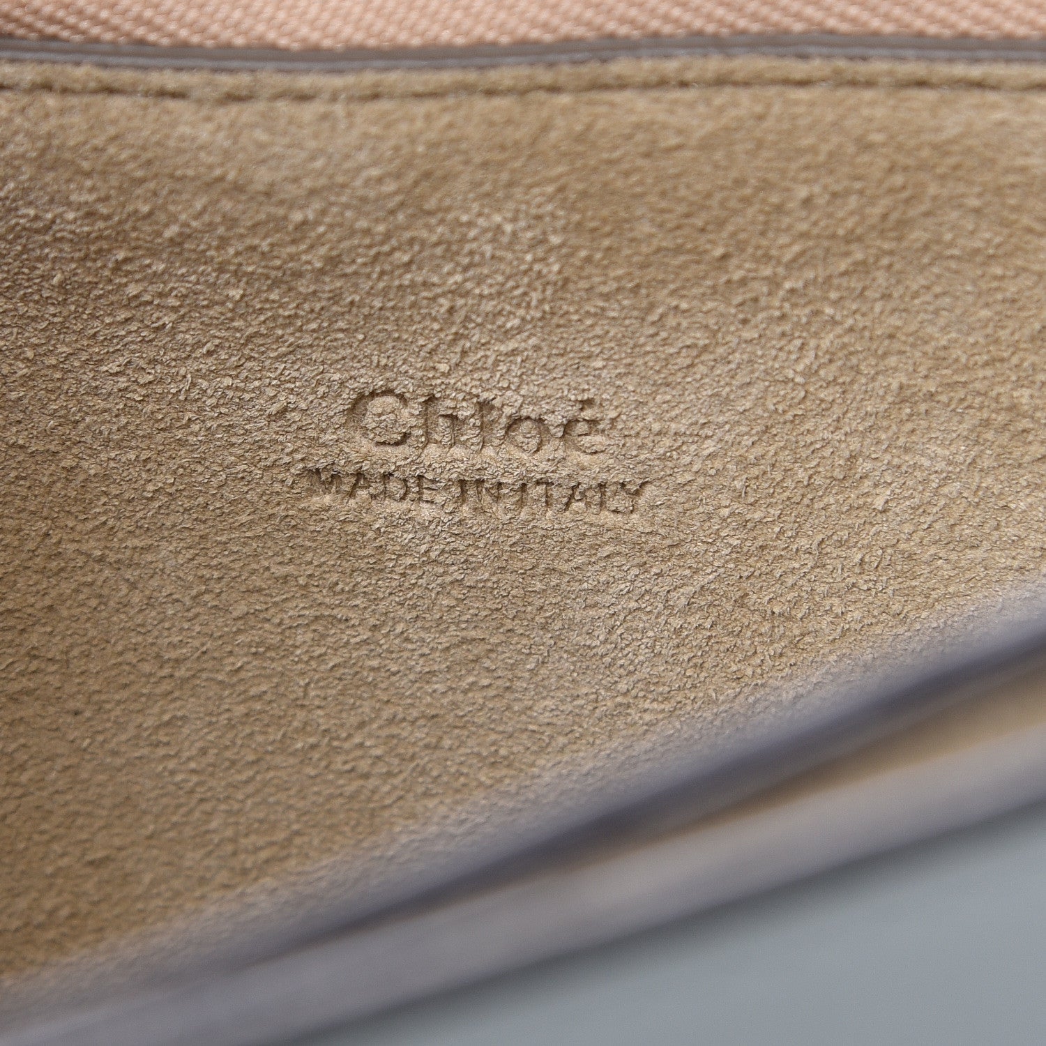 Chloe Calfskin Suede Medium Faye Shoulder Bag Airy Grey 6 of 10