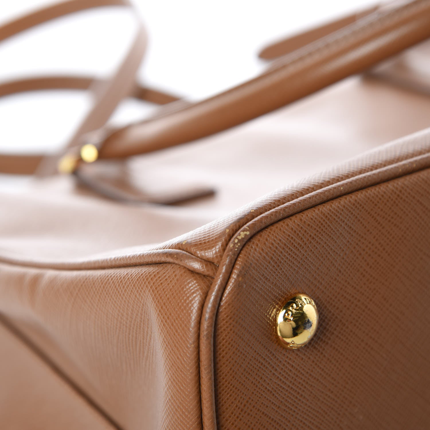 Prada Saffiano Lux Medium Tote Caramel 10 of 12