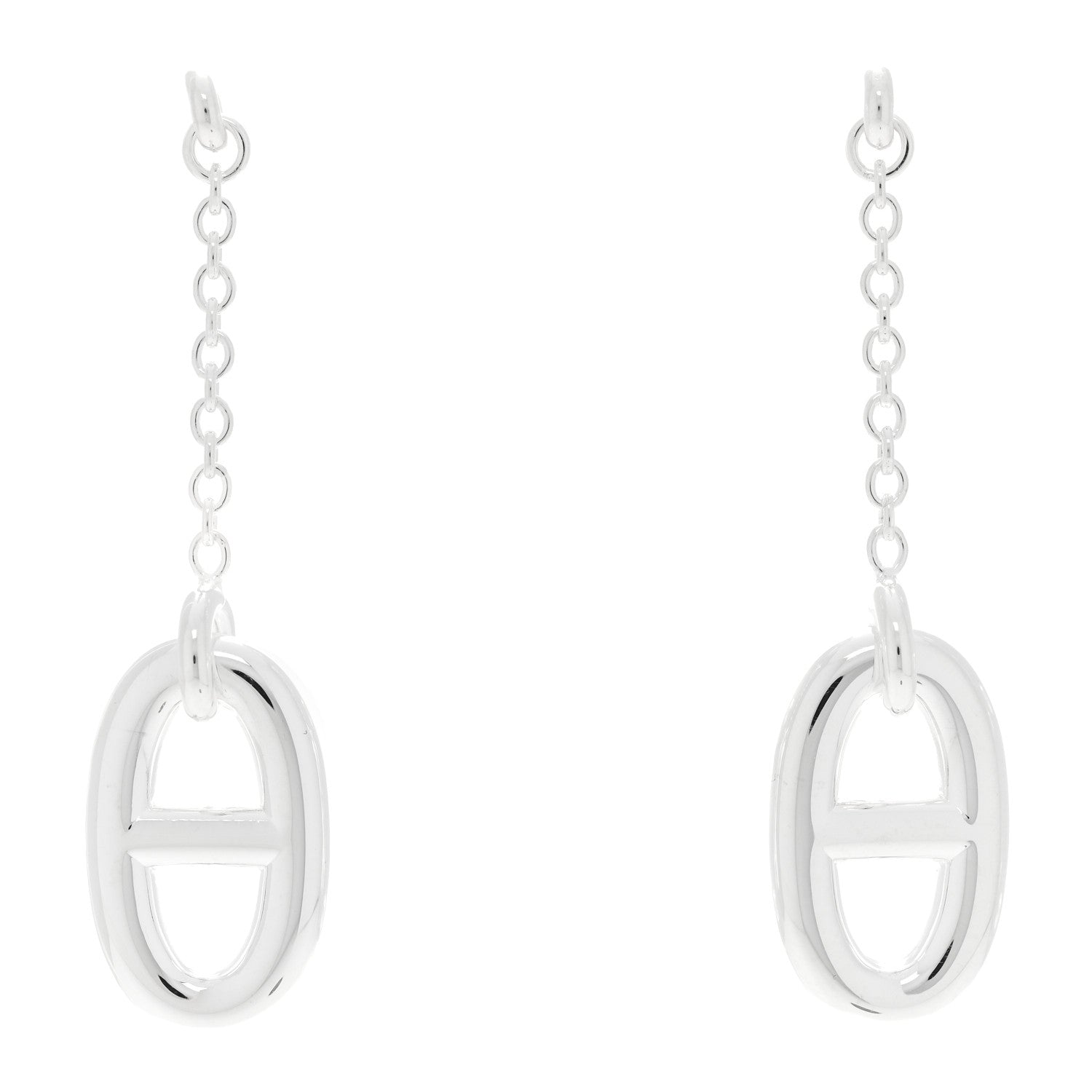 Hermes Sterling Silver Farandole Drop Earrings 1 of 5
