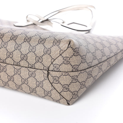 Gucci GG Supreme Monogram Medium Reversible Tote Beige White 14 of 16