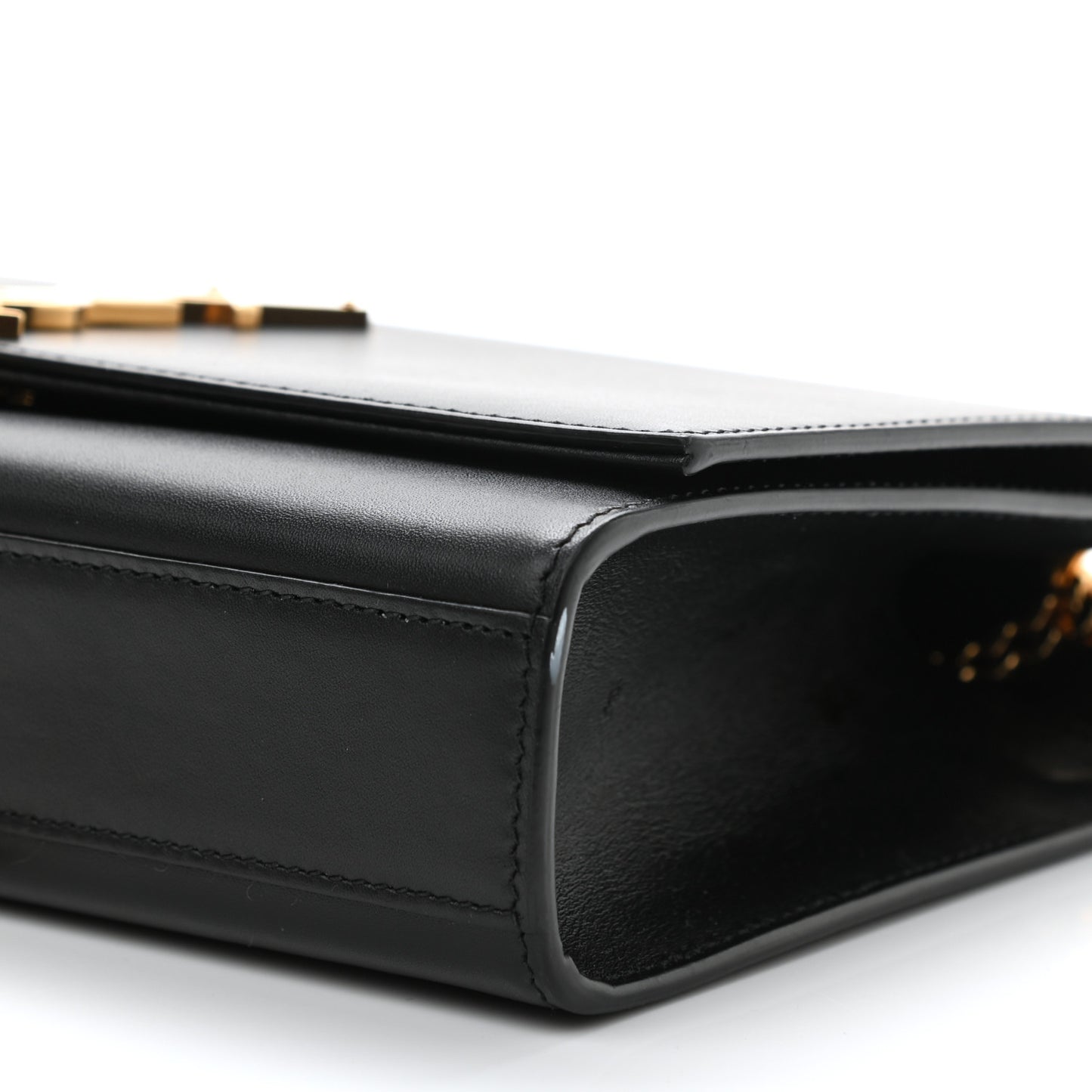 Smooth Calfskin Medium Classic Monogram Kate Tassel Satchel Black