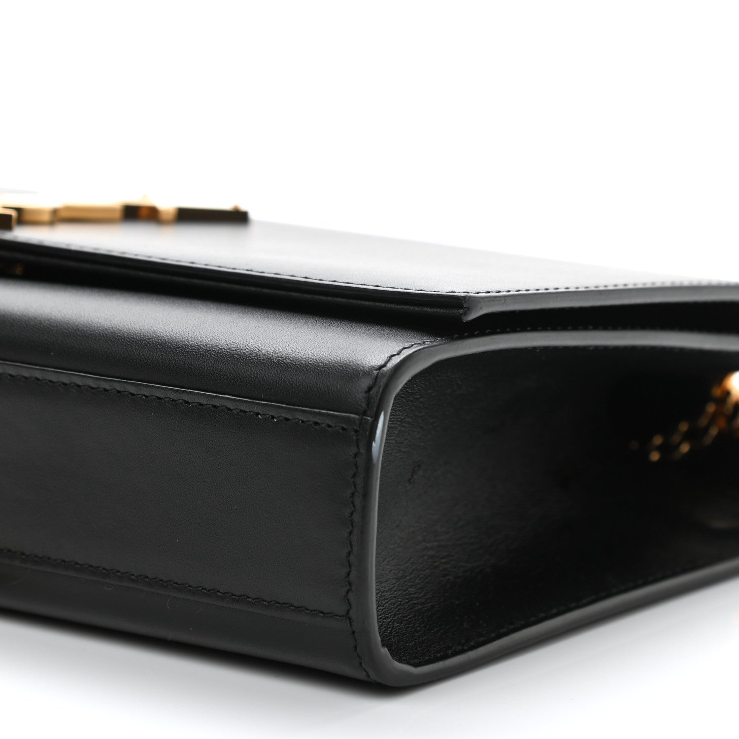 Saint Laurent Smooth Calfskin Medium Classic Monogram Kate Tassel Satchel Black 10 of 14