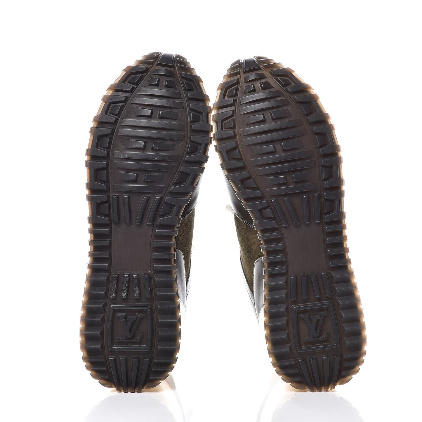 Calfskin Suede Run Away Sneakers 36.5 Kaki