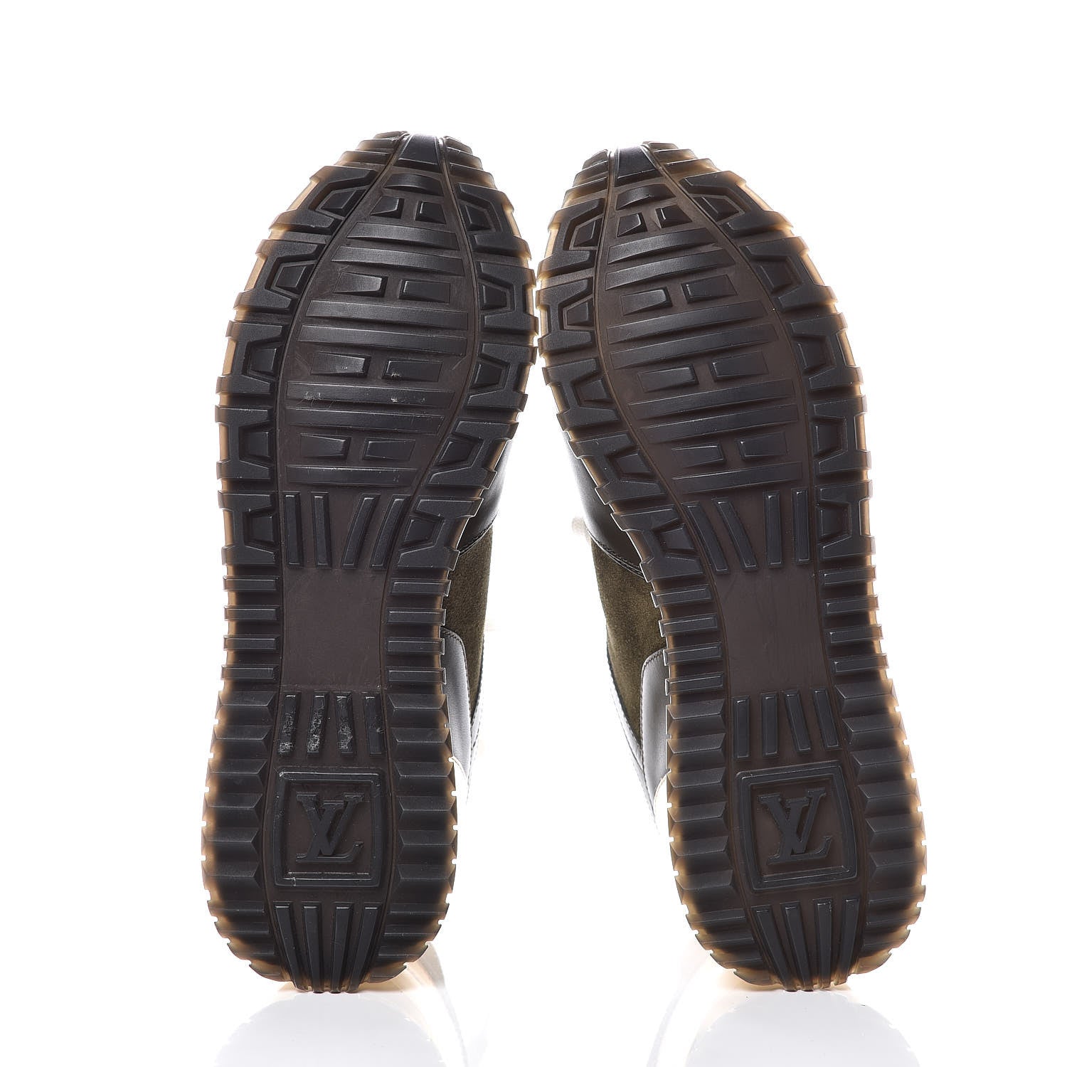 Louis Vuitton Calfskin Suede Run Away Sneakers 36.5 Kaki 5 of 7