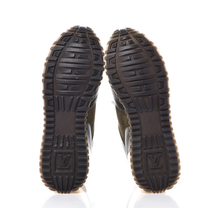 Louis Vuitton Calfskin Suede Run Away Sneakers 36.5 Kaki 5 of 7