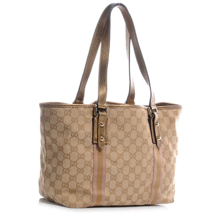 Gucci Monogram Medium Jolicoeur Tote Metallic 3 of 8
