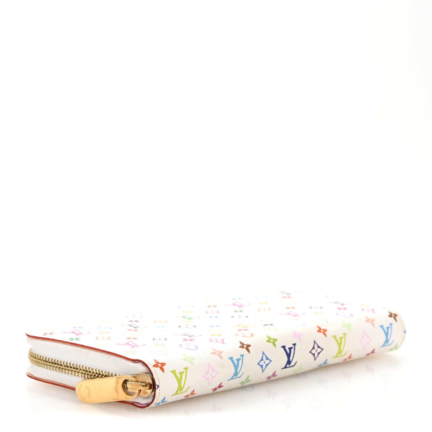 Monogram Multicolor Zippy Wallet White Litchi