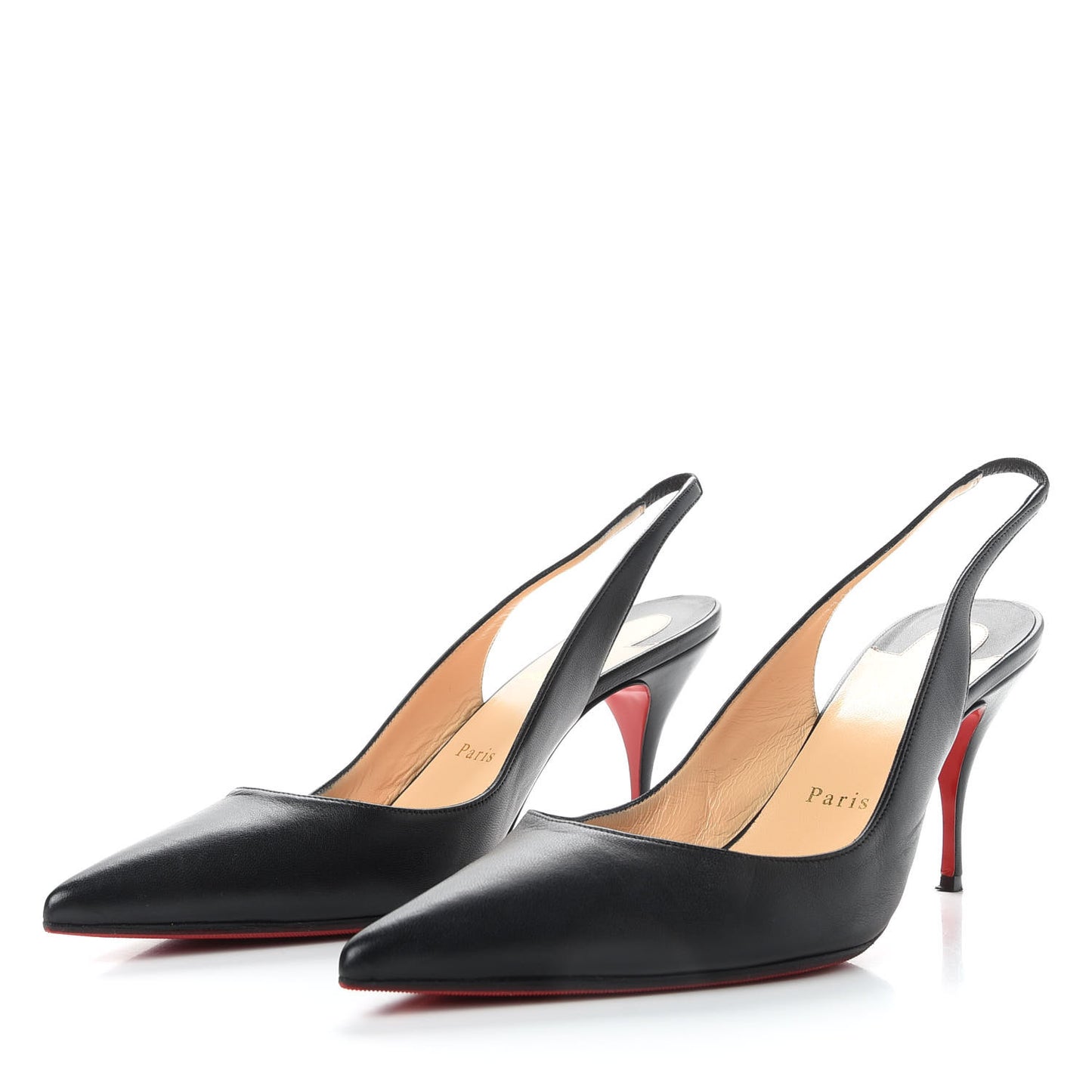 Nappa Clare Sling 80 Pumps 40.5 Black