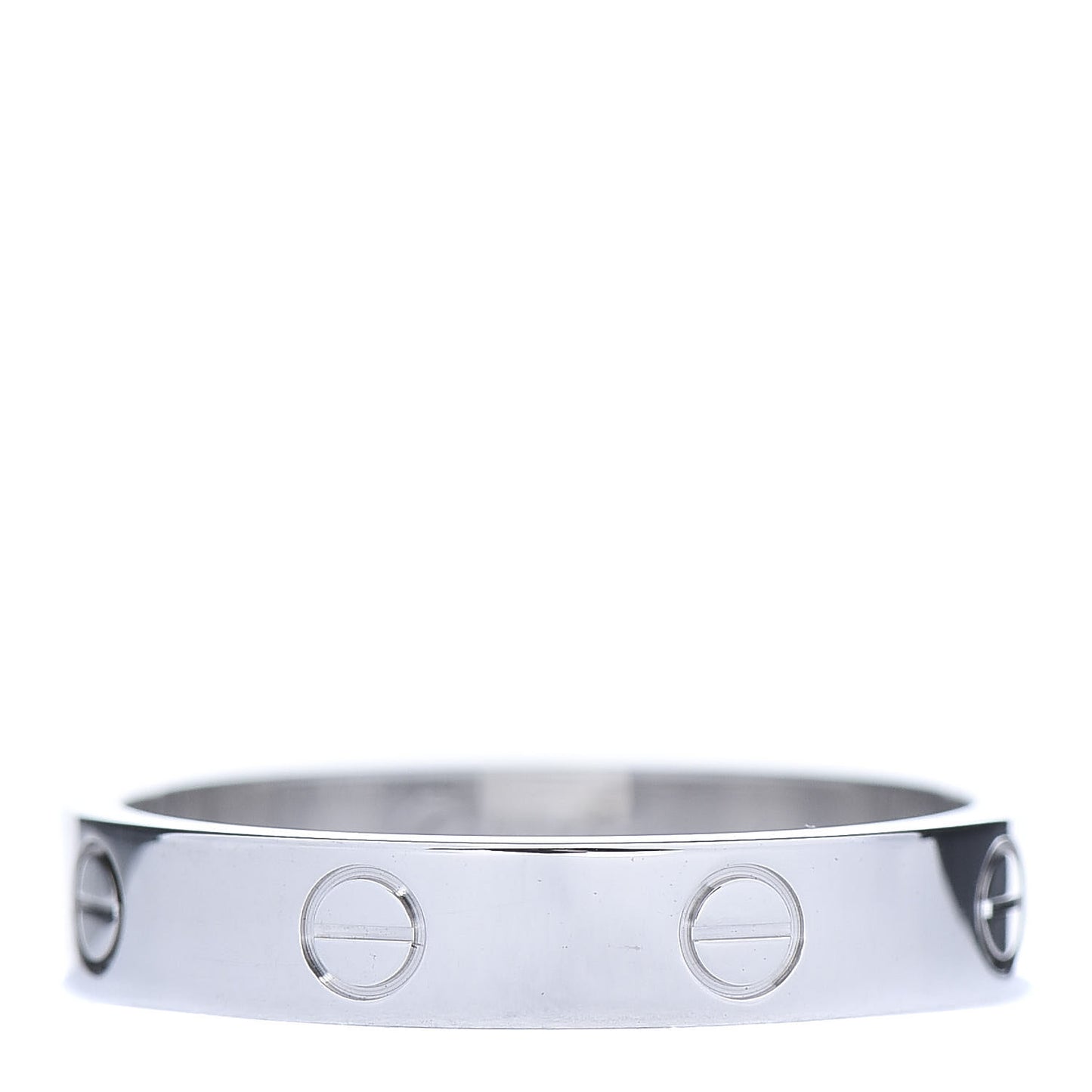 18K White Gold 3.5mm LOVE Wedding Band Ring 58 8.5