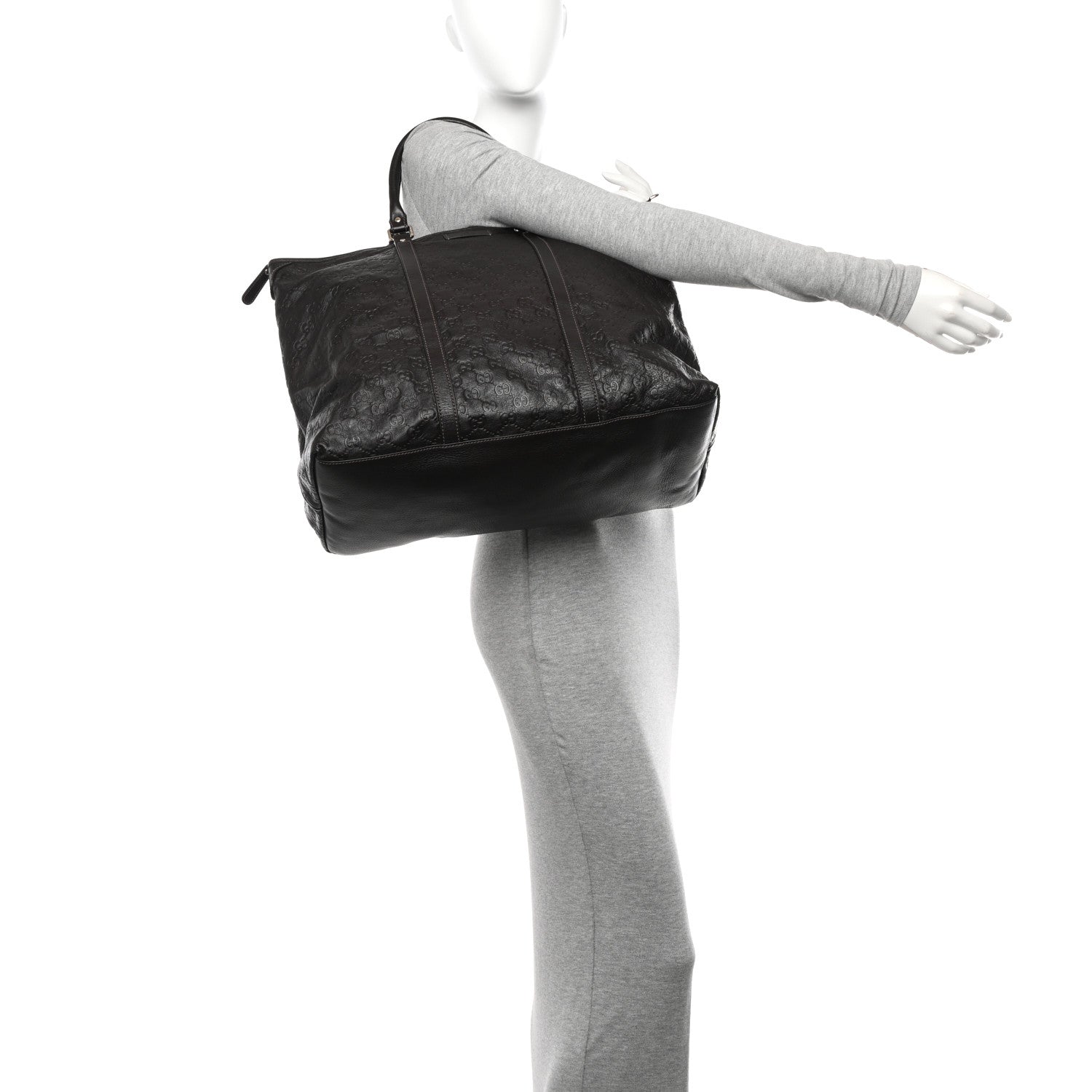 Gucci Guccissima Medium Joy Tote Bag Dark Brown 2 of 12