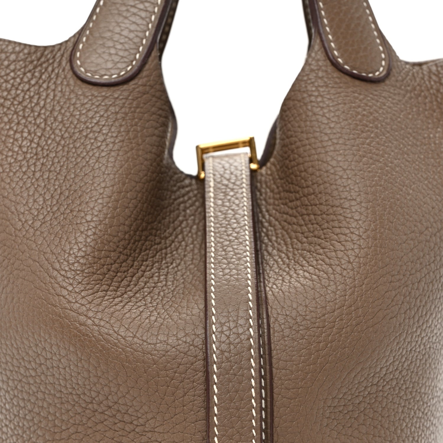 Hermes Taurillon Clemence Picotin Lock 18 PM Etoupe 8 of 10