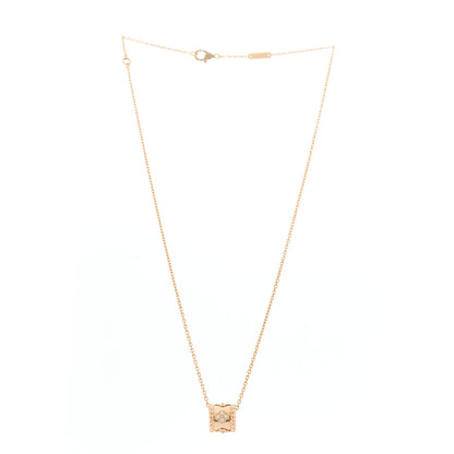 Van Cleef & Arpels 18K Rose Gold Diamond Small Perlee Clovers Pendant Necklace 3 of 5