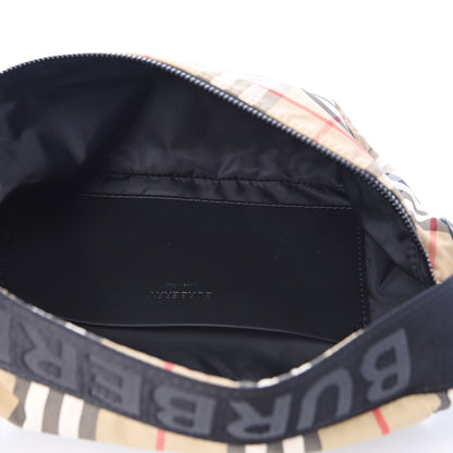 Burberry Nylon Vintage Check Sonny Bum Bag Archive Beige Black 4 of 12