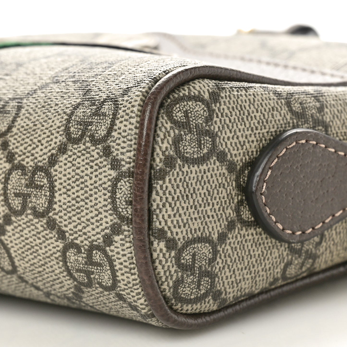 GG Supreme Monogram Web Mini Ophidia Shoulder Bag Brown
