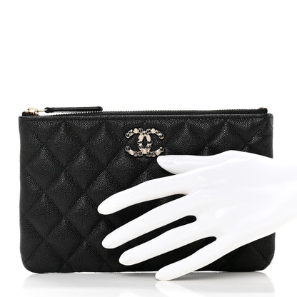 Chanel Caviar Quilted Coco Candy Small Cosmetic Case Black 2 of 7
