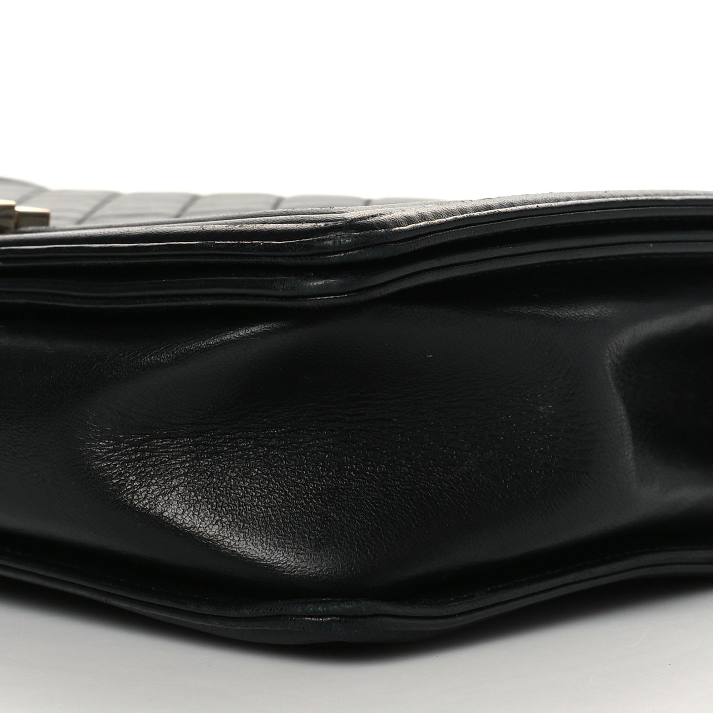 Lambskin Quilted New Medium Boy Flap Black