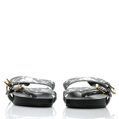 Louis Vuitton Catogram Bom Dia Flat Mule 39 Black White 2 of 8