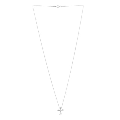 Tiffany Platinum Elsa Peretti Cross Pendant Necklace 2 of 4