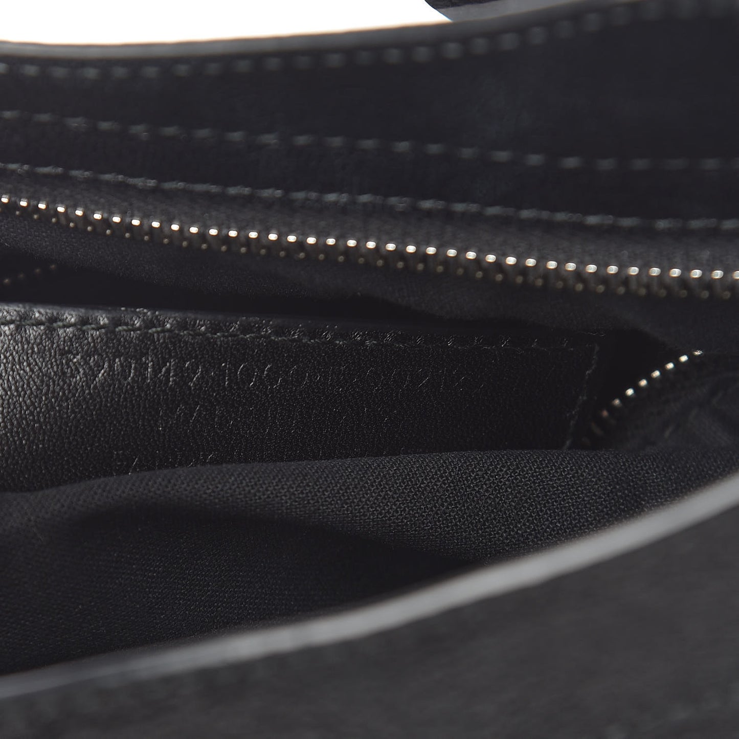 Chevre Silver Metallic Edge Hardware Town Black