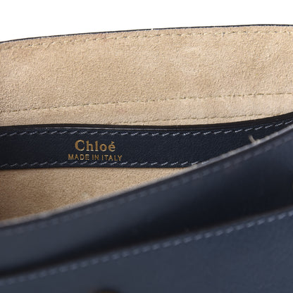 Chloe Calfskin Braided Small Hudson Shoulder Bag Silver Blue 8 of 10