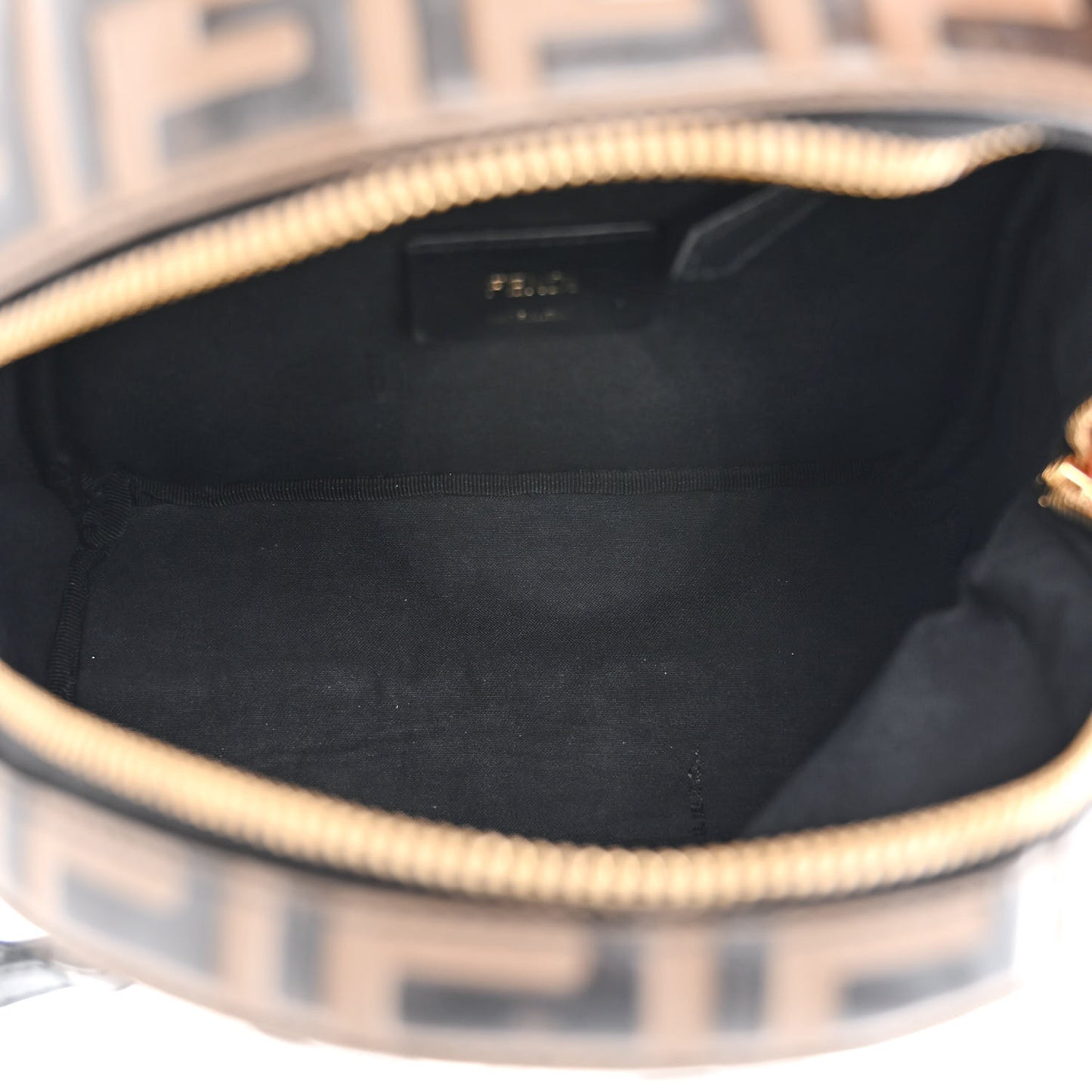 Vitello Bi-Color FF 1974 Embossed Mini Backpack Maya Black