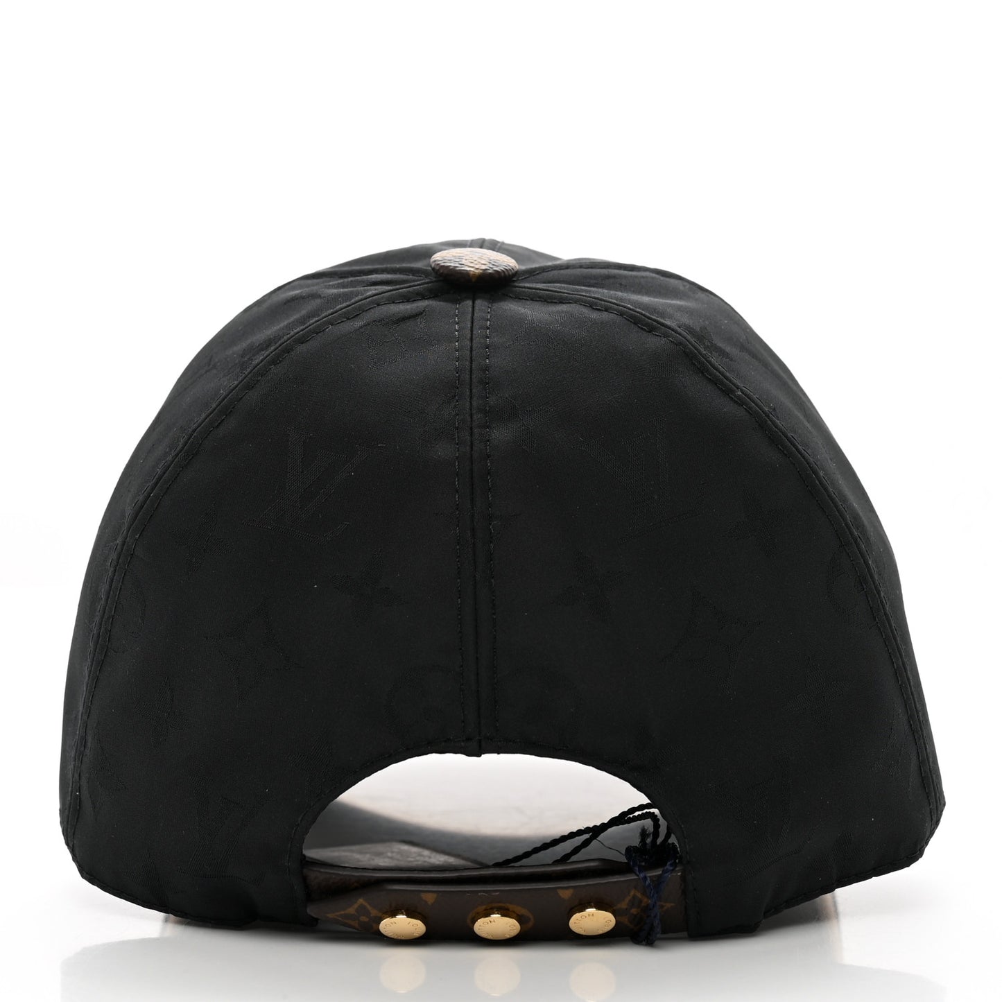 Polyester Silk Monogram LV Get Ready Cap M Black