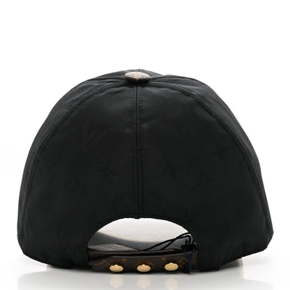 Louis Vuitton Polyester Silk Monogram LV Get Ready Cap M Black 6 of 10