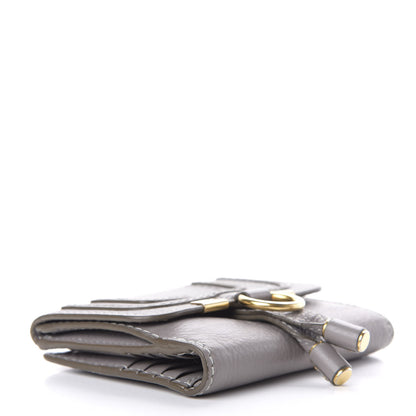 Chloe Grained Calfskin Marcie Square Wallet Cashmere Grey 4 of 7