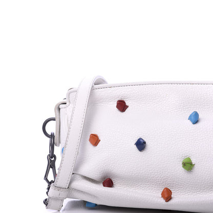 Bottega Veneta Grained Calfskin Toggle Crossbody White Multicolor 11 of 13