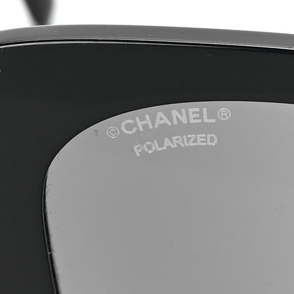 Chanel Acetate Strass Polarized Square Sunglasses 5422-B Black 5 of 7