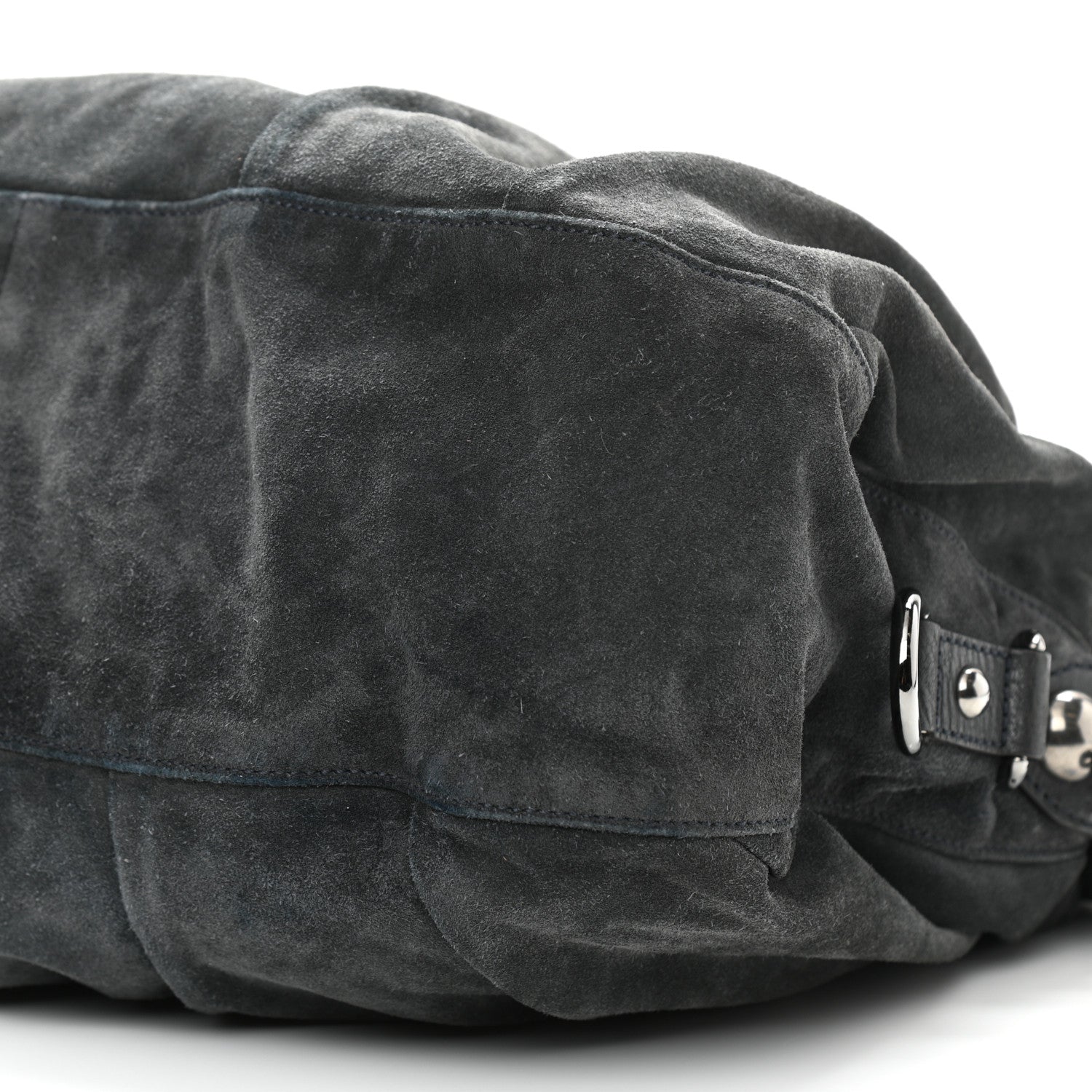 Gucci Suede Icon Bit Large Boston Grey 10 of 10