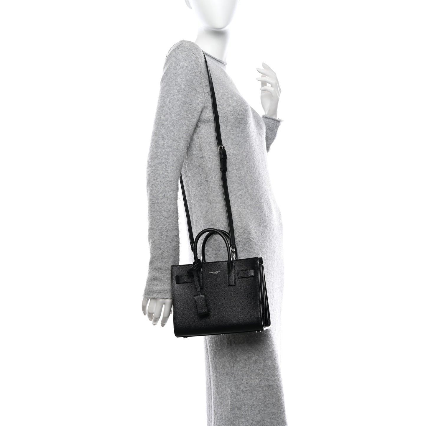 Calfskin Nano Sac De Jour Black
