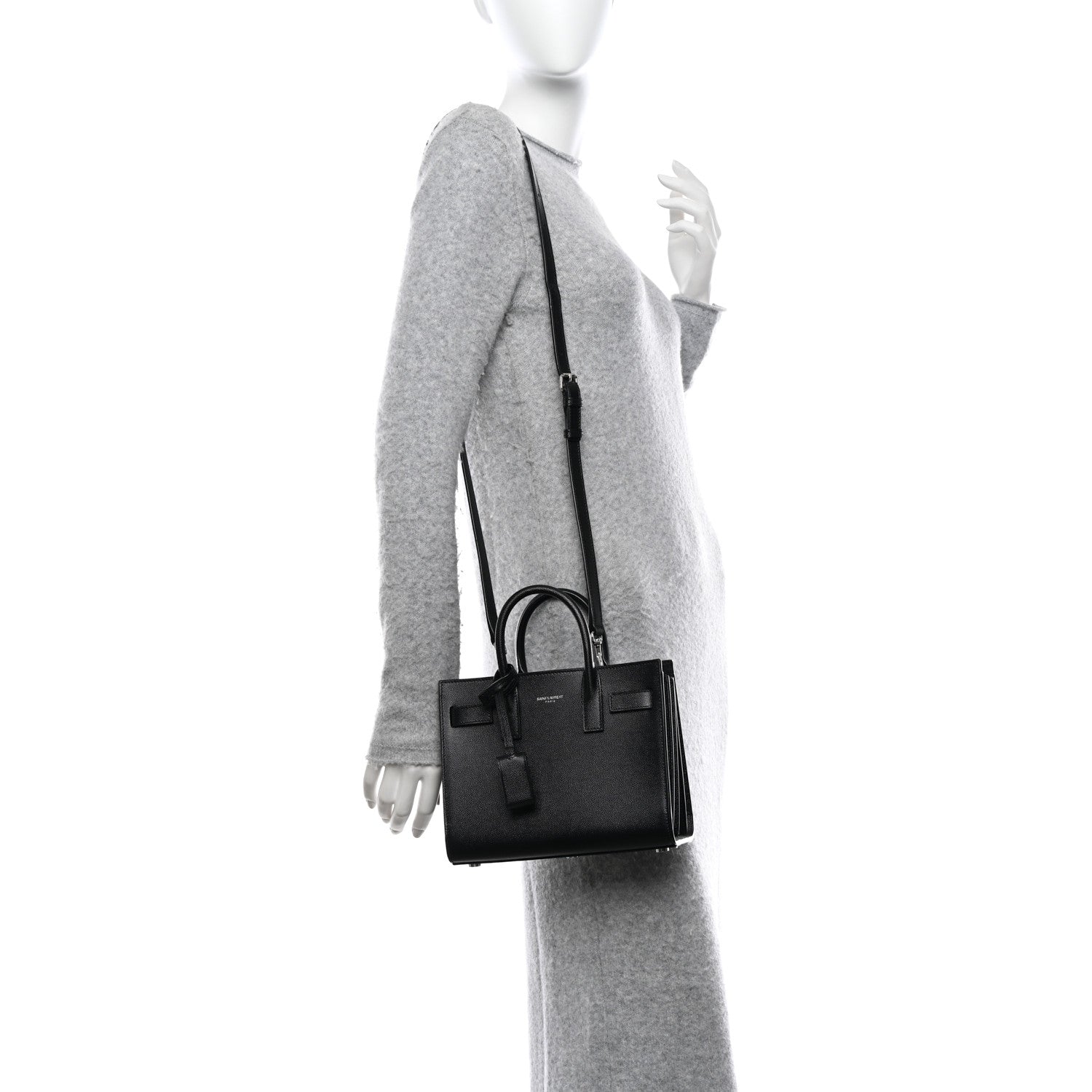 Saint Laurent Calfskin Nano Sac De Jour Black 2 of 9