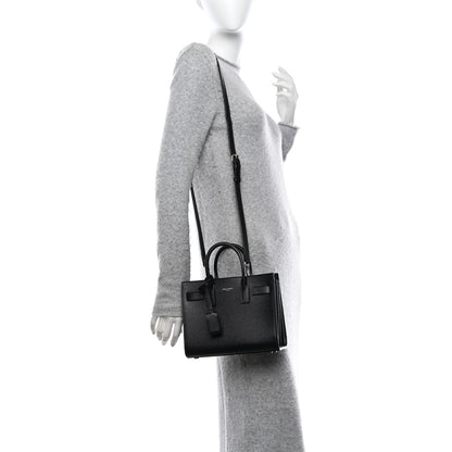 Saint Laurent Calfskin Nano Sac De Jour Black 2 of 9