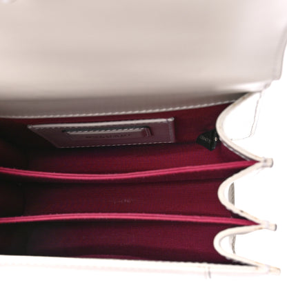 Bulgari Calfskin Serpenti Forever Top Handle White 5 of 9