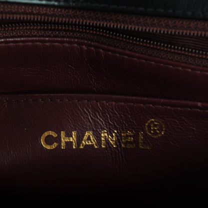 Chanel Lambskin Quilted Flap Shoulder Bag Black 7 of 9