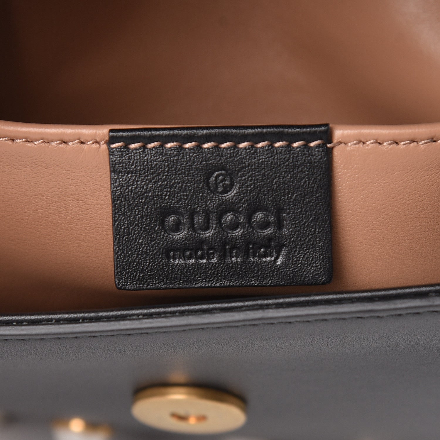 Gucci Nappa Pearl Studded Mini Queen Margaret Broadway Shoulder Bag Black 7 of 14