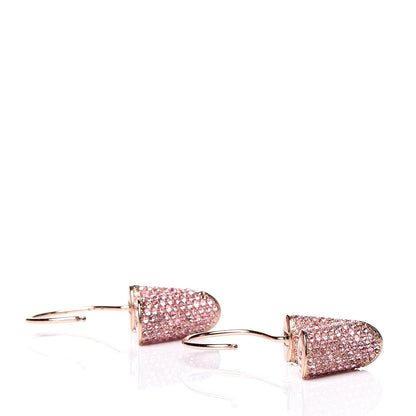 Louis Vuitton Crystal Essential V Strass Earrings Pink Gold 3 of 6