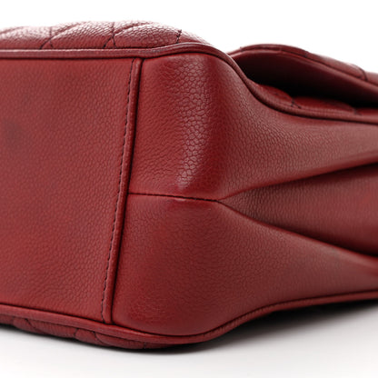 Chanel Caviar Quilted Medium Rock In Rome Single Flap Burgundy 12 of 16