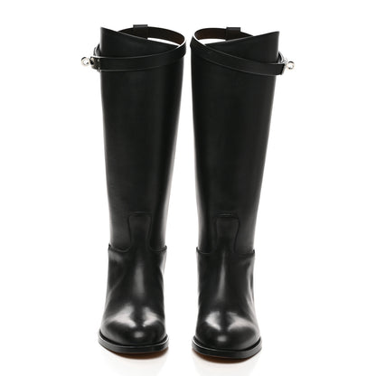 Hermes Box Kelly Jumping Boots 35 Black 2 of 9