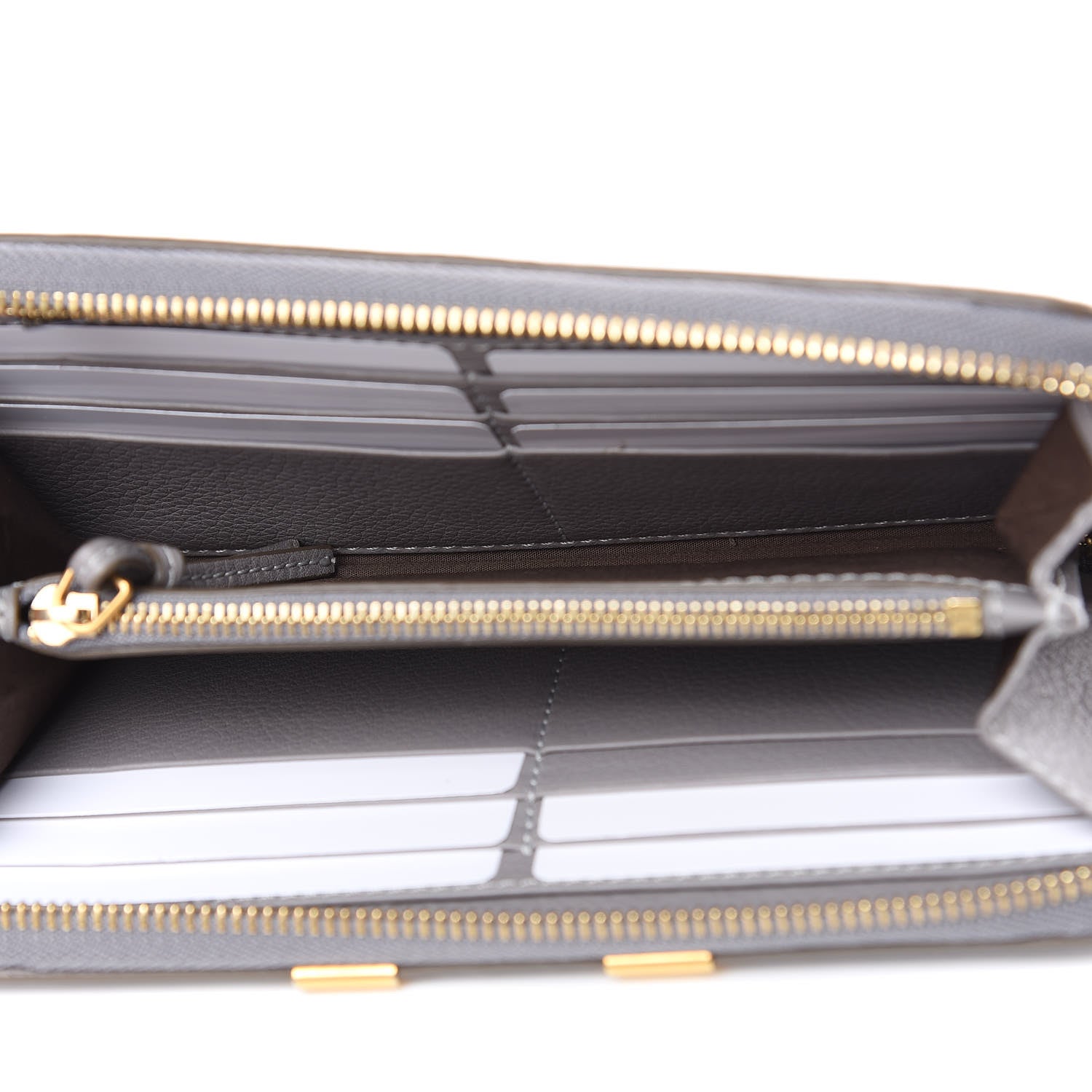Chloe Calfskin Marcie Long Zip Around Wallet Cashmere Grey 5 of 11