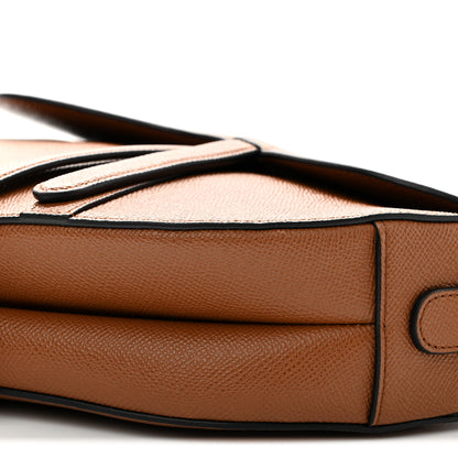 Christian Dior Grained Calfskin Saddle Bag With Strap Golden Saddle 10 of 10