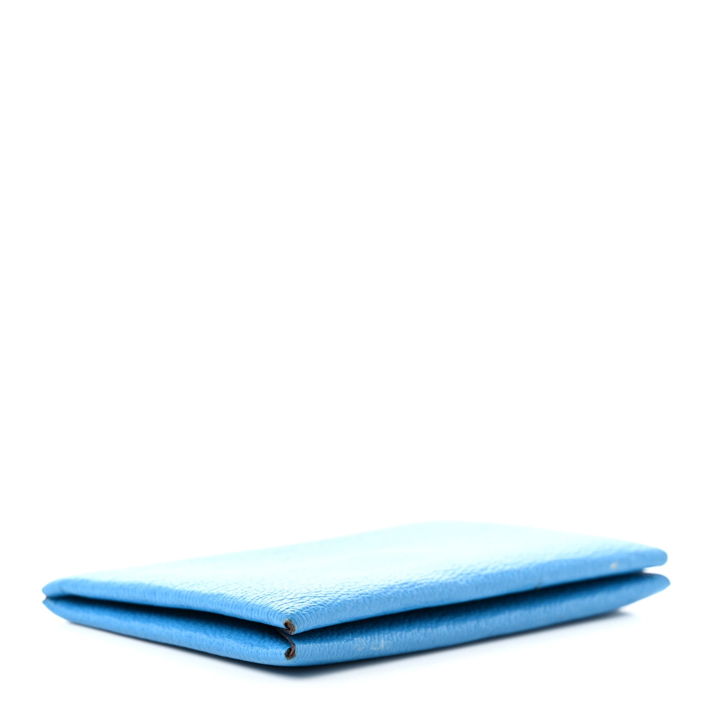 Chevre Mysore Verso Calvi Card Case Bleu Frida Cuivre