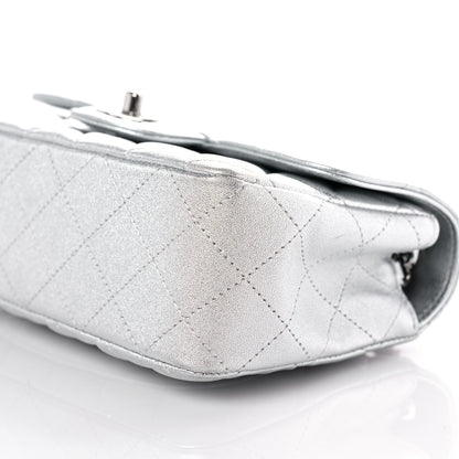 Chanel Metallic Lambskin Quilted Mini Rectangular Flap Silver 9 of 9